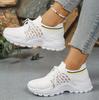 Black and White Sneakers Hollow Casual Shoes Women's Shoes Sneakers