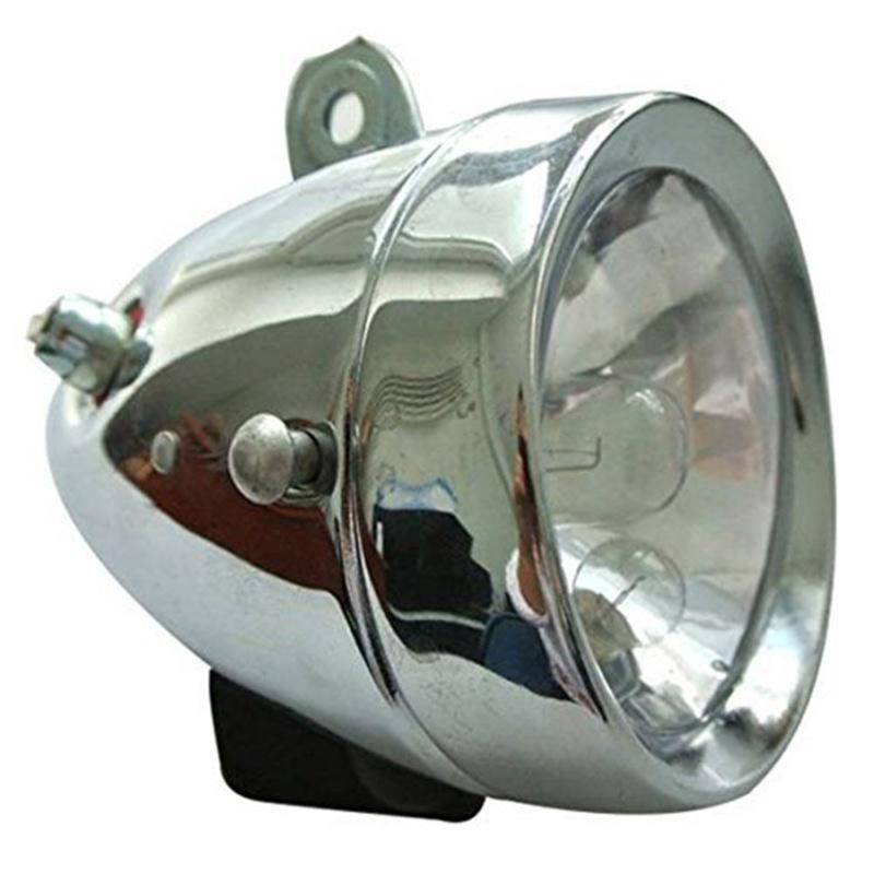 12V 6W Generatoren Koplamp Achterlicht Set Vintage Fiets Koplamp en Achterlicht Frictiedynamo's Licht Eenvoudig te Gebruiken