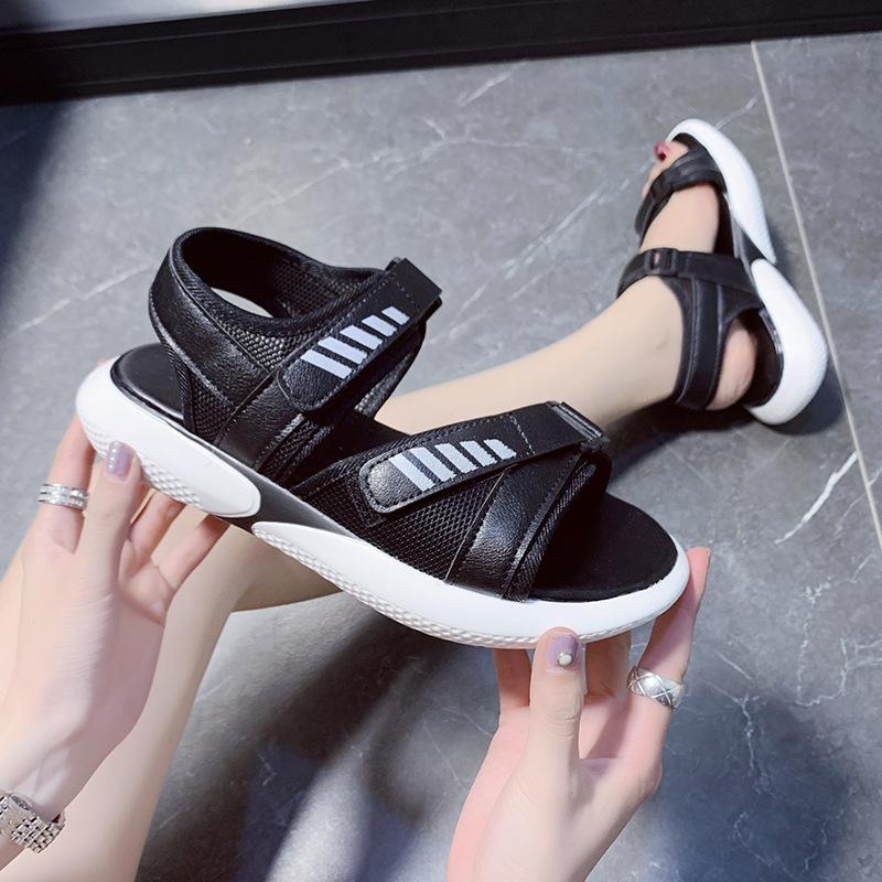 Fairy Wind Sports Sandals Female Flat 2024 Summer New Versatile Leisure Student Internet Celebrity Beach Shoes Ins Tide