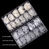 550Pcs/box Acrylic French Nail Art Decor Fake Artificial Foot Tips Toe Nails Tips False Toe Nails