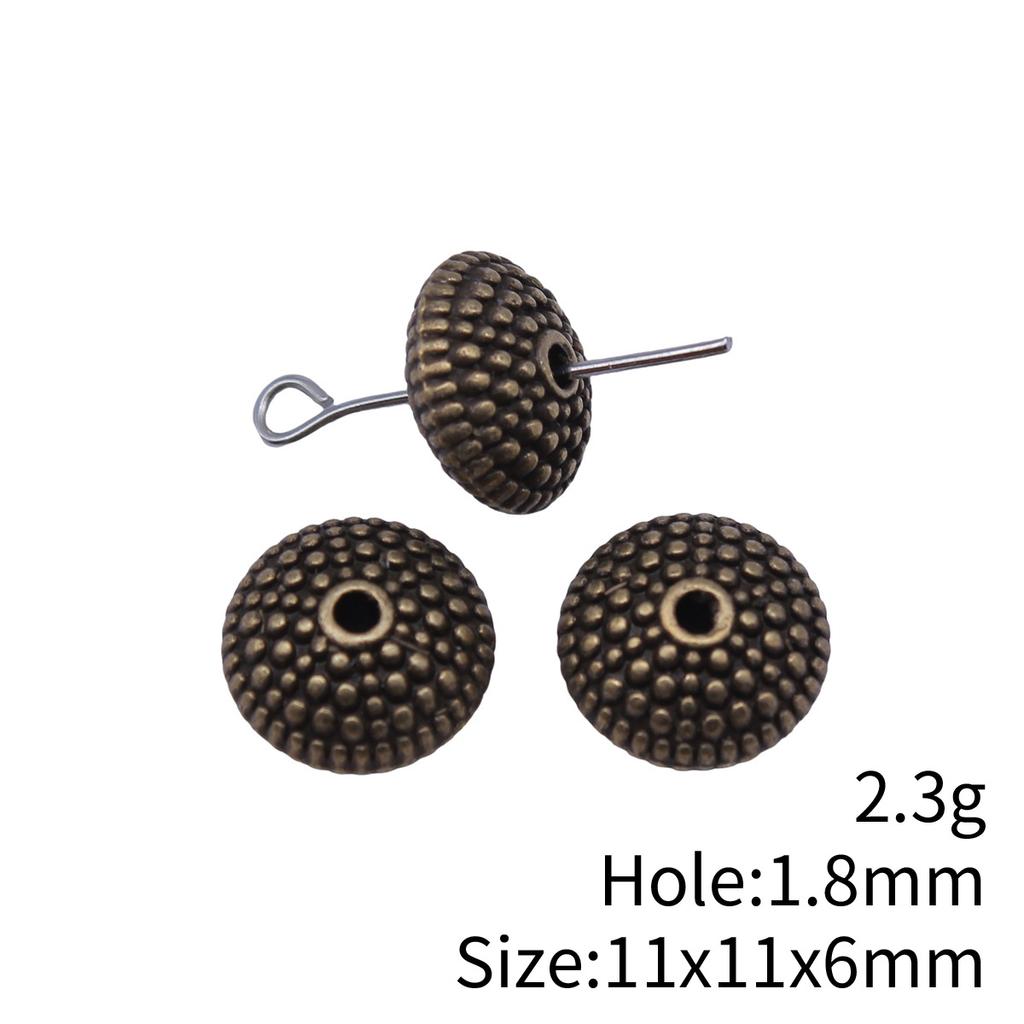 Small Hole Alloy Spacer Beads Multi Pattern Antique Metal Loose Beads For DIY Jewelry Bracelet Making For