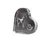 American Paint Horse – Crystal clock with a picture of a horse, heart-shaped shelf clock | Art-Dog