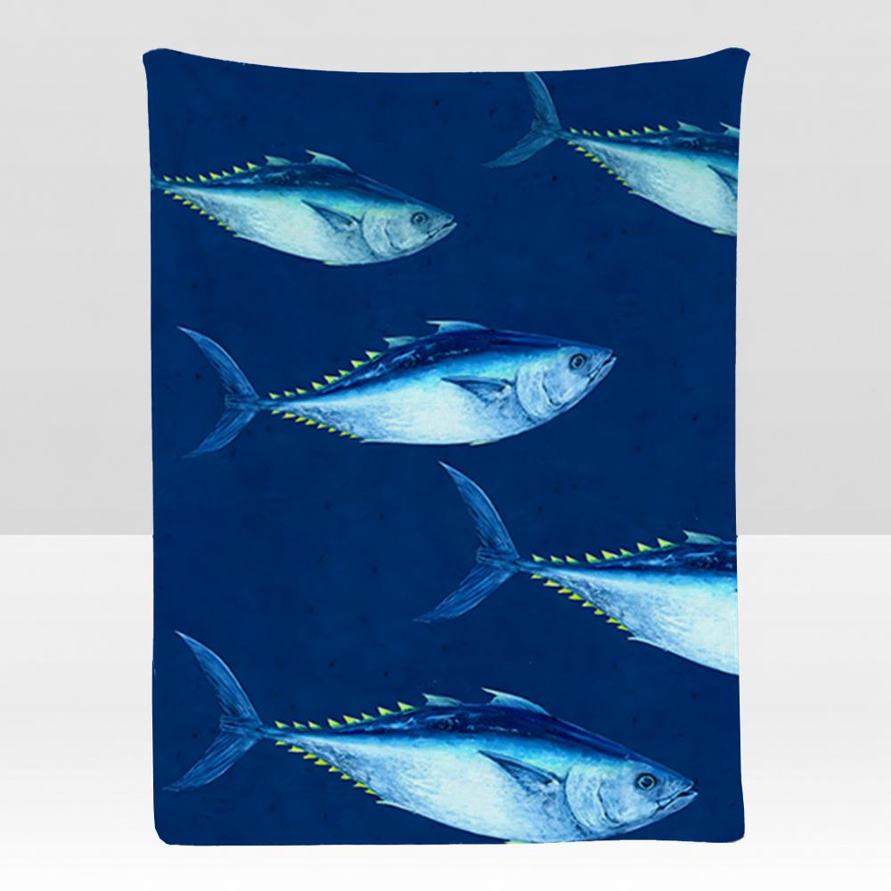 Pattern S-school of F-fish Throw Soft Flannel Blanket for Bed Bedroom Sofa Picnic Throw Skin-friendly Breathable Gift Cover