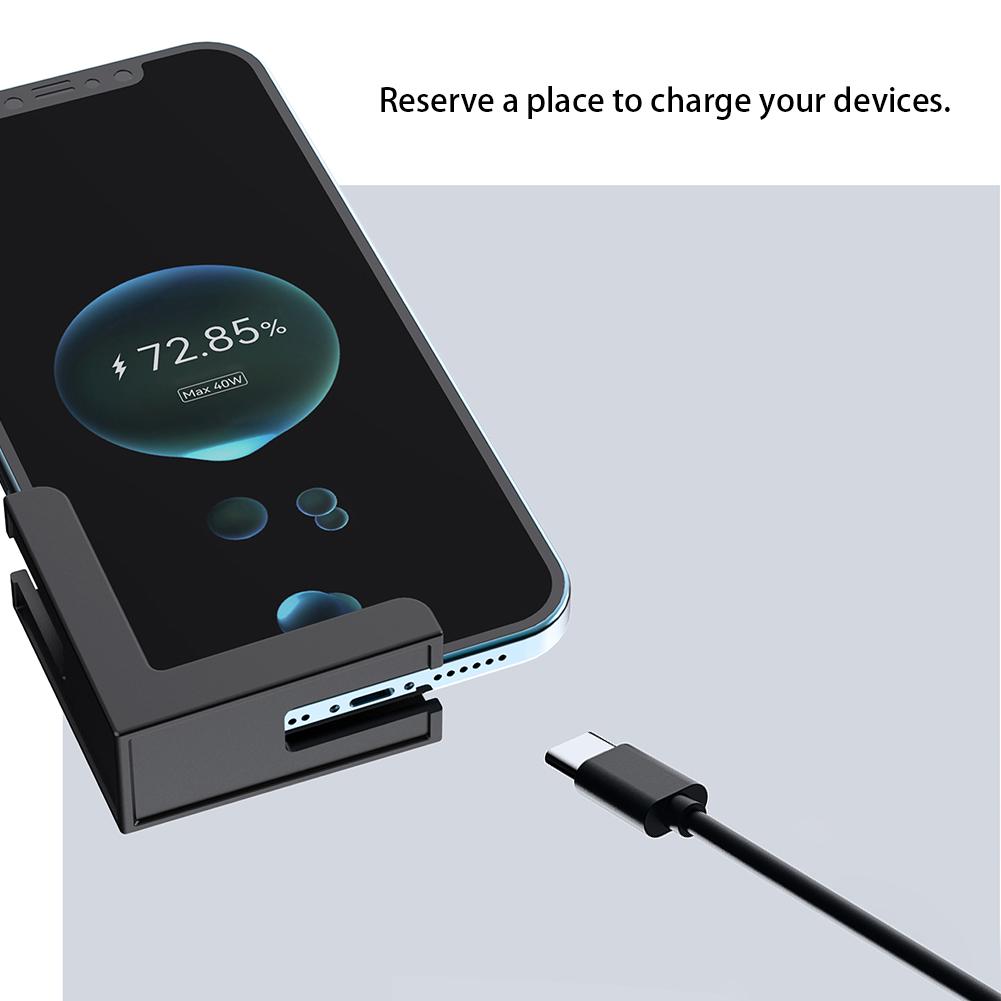 2 Sets Universal Wall Mount Fixed by Adhesive Or Screw Wall Phone Mount Wall Hanging Bracket Dock for Tablet/Mobile Phone/Router