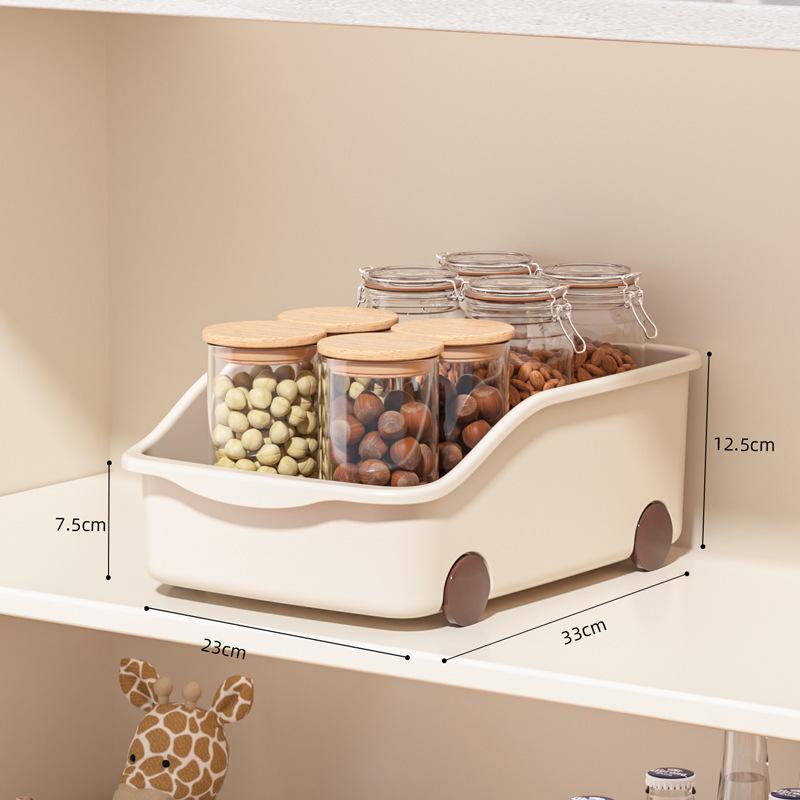 

Deep Cabinet Kitchen Organizer with Handle for Snacks & Sundries