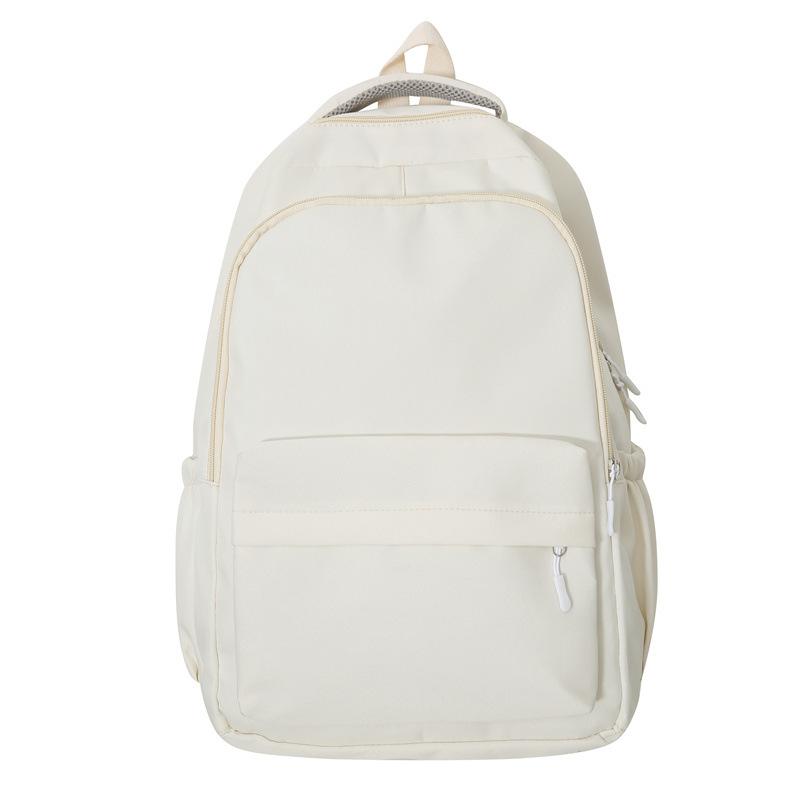 

Harajuku Backpack, Campus-style Schoolbag, Simple and Solid Color for Girls, Korean Version, Large Capacity Backpack