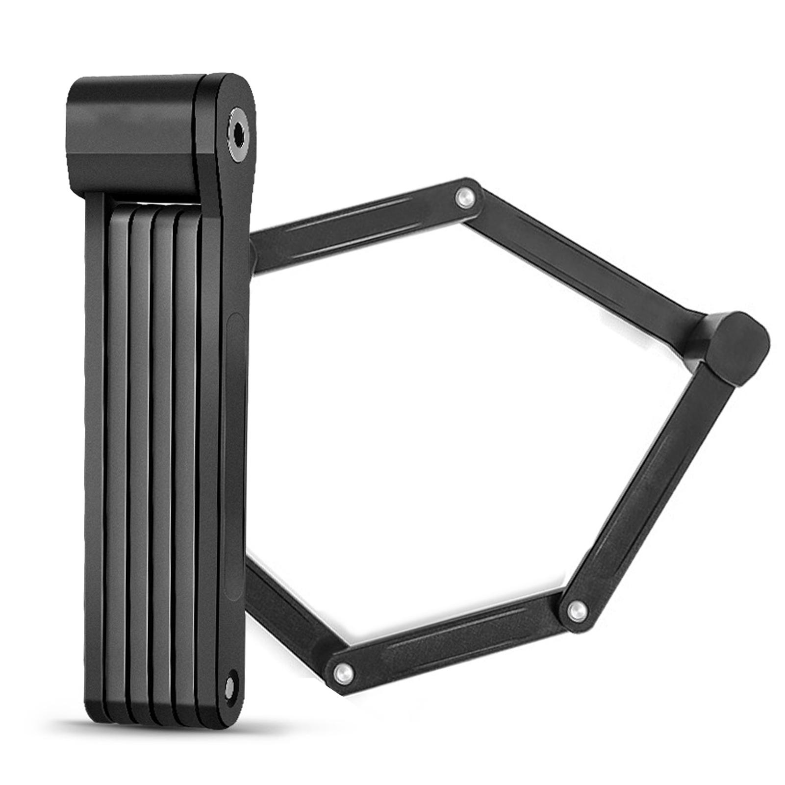 

Folding Anti Theft Bicycle Lock Foadable Bike Security Lock with Mounting Bracket чёрный
