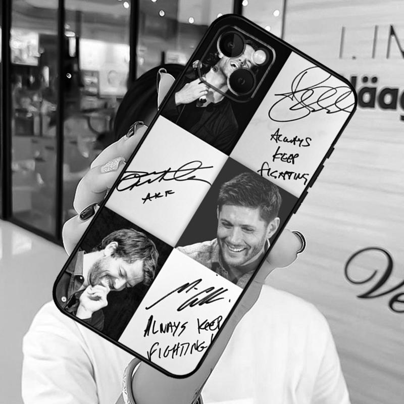 

Supernatural Jensen Ackles Phone Case For iPhone 13 12 Mini 11 14 15 16 Pro Max Plus X XS Max XR Cover Shell iPhone 12 mini