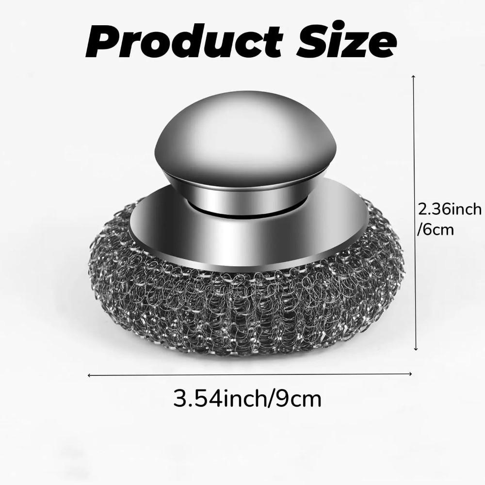 Durable Dishwashing Wire Ball Stainless Steel Kitchen Cleaning Tool Metal Scrubber  Dishes Cleaning