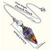 Dowsing Natural Chips Pendulums Yoga Pendant Witchcraft Pendulo Crystal Pendulum  Women Girls