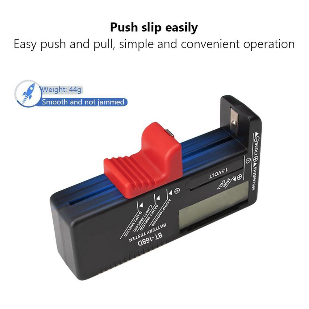 1pcs Mini Digital Battery Tester Voltage Power Tester Battery Health Monitoring For AA AAA 9V/1.5V Button LR20 Battery