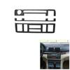 3Pcs Carbon Fiber Interior Central Console Cover Trim For BMW 3Series E46