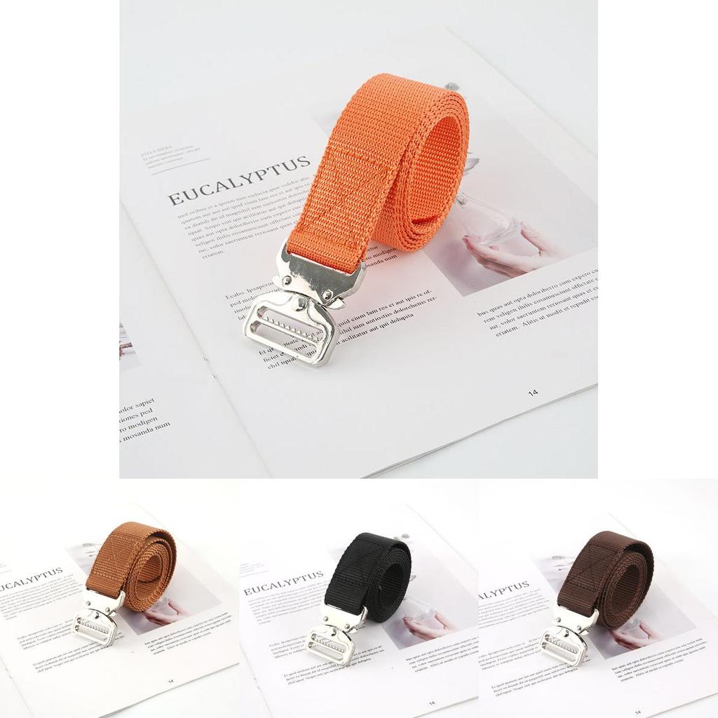 Men Women Canvas Belt With Quickrelease Plastic Buckle For Outdoor Gear And Casual Wear