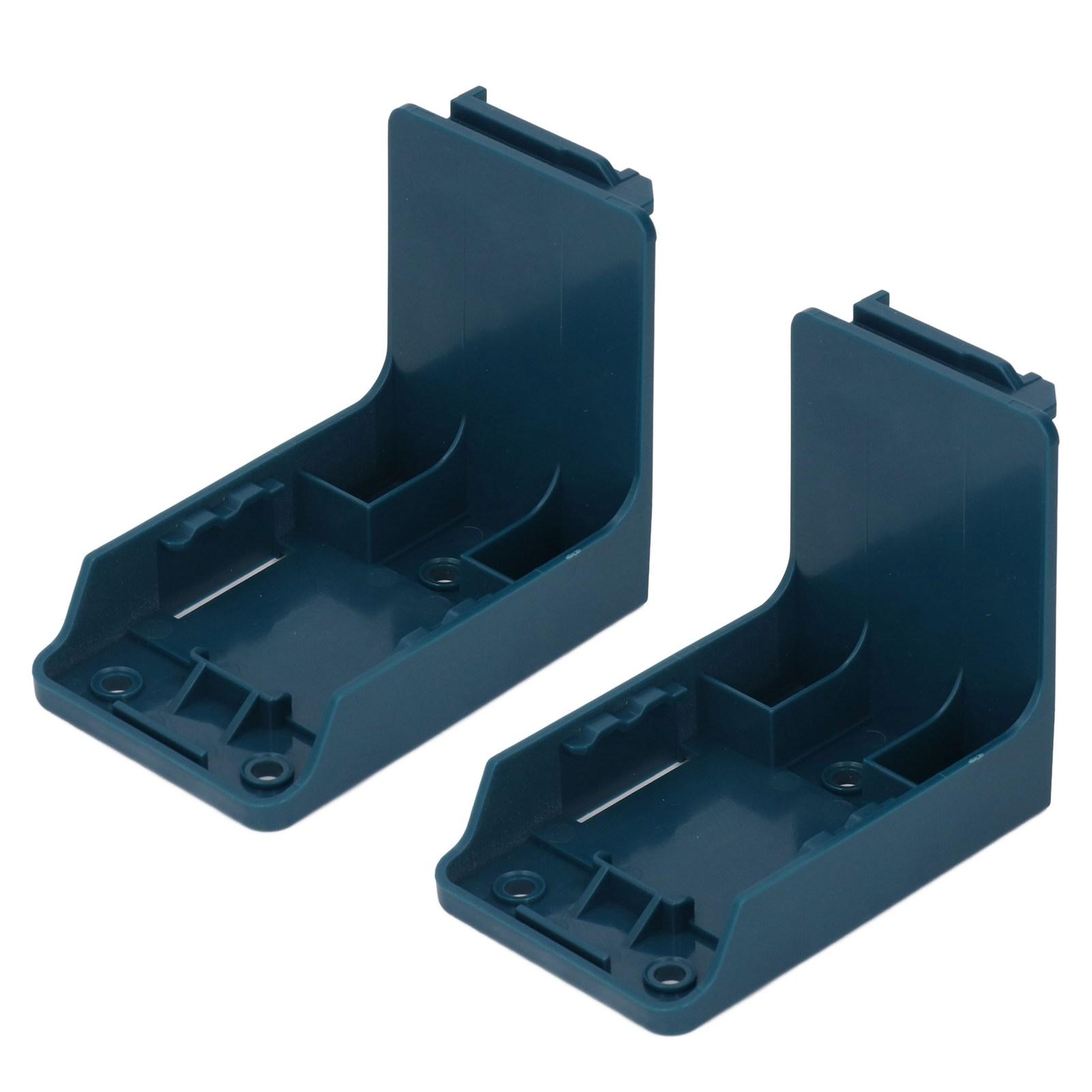 

2 шт. Держатель для аккумулятора Двойного назначения Корпус из АБС-пластика без заусенцев Настенная стойка для хранения аккумуляторов электроинструментов