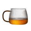 Heat-Resistant Striped Glass Tea Cup