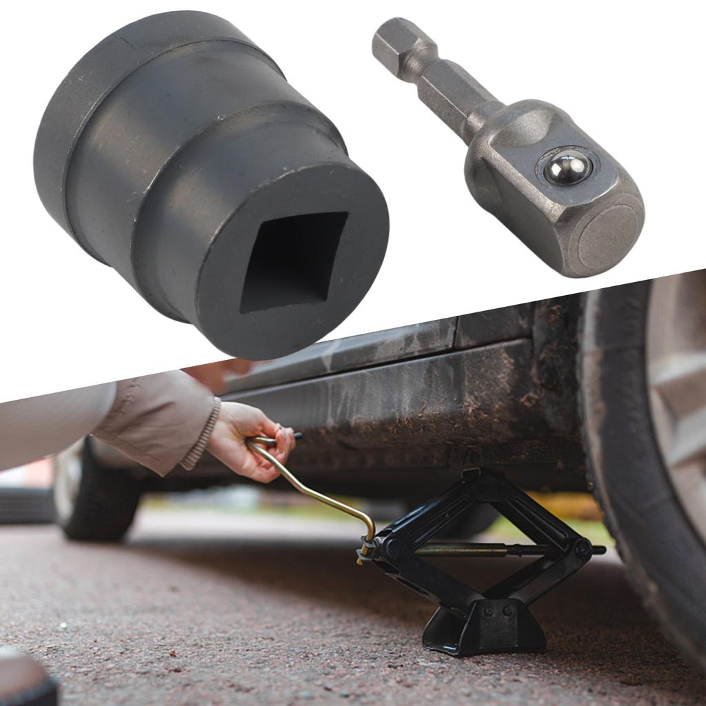 Vehicle Repair Tool Drill Socket Adapter for Scissor Jack Heavy Duty Attachment