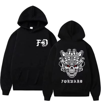 Forward Observations Group Schedel Dubbelzijdig Bedrukte Hoodie Mode Pullover Vrouwen Unisex Vintage Casual Hoodies