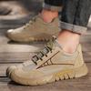 High Quality Men's Labor Protection Shoes Summer Lightweight Breathable Work Shoes Outdoor Non-slip Wear-resistant Hiking Shoes