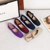Women's Square Toe Mary Jane Flats Casual Ballet Shoes Walking Shoes with Adjustable Strap Slip On Comfortable Work Flats Soft Dressy Shoes for Women