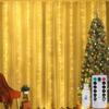 LED 346M USB Curtain Fairy Light String Christmas Decoration Garland Wedding Party Holiday Halloween Xmas Home Bedroom Light