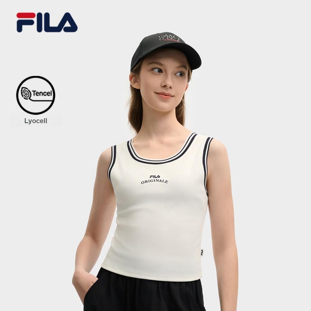 New FILA Tank Top Women's Cloud White F11W529114FWT