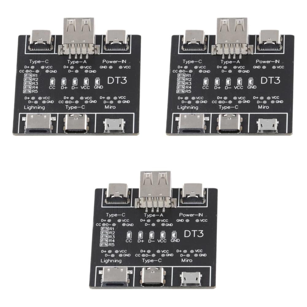 DT3 USB Cable Tester USB Type-C Date Cable On-Off Detection Data Cable Inspection Board USB Cable Checker for iOS Android