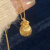 Rose Gold Diamond Lucky Bag Pendant Necklace - Elegant Chinese Style for Women