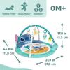 Bright Starts Disney Baby Stitch Party in Paradise Play Gym Mat with 5 including a removable Stitch plush Suitable for ages 0M and & Toys, toy. up.