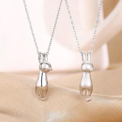 Cartoon 3D Cute Cat Pendant Necklace – Japanese & Korean Fashion Style