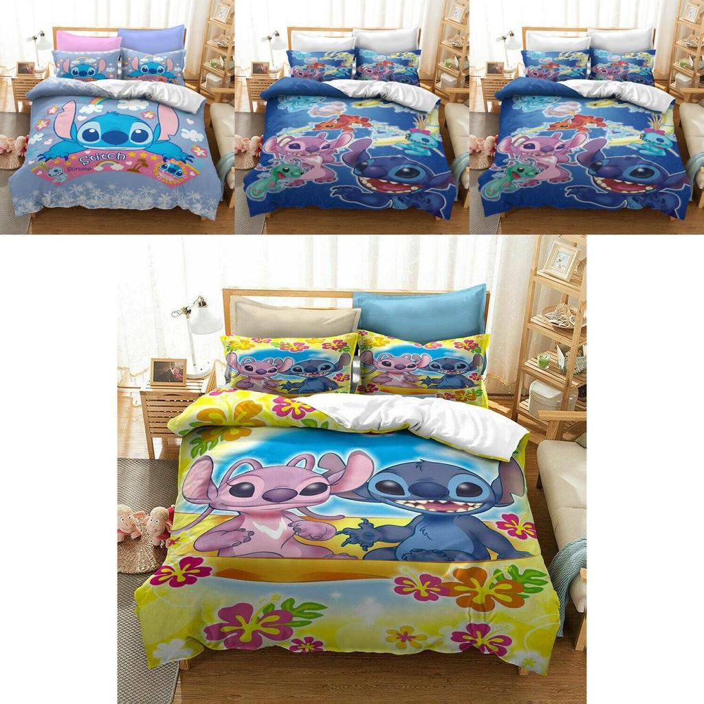 Lilo Stitch Bedding Set Crafted From Soft Polyester With Elegant Color Options