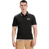 Emporio Armani EA7 SS24 Logo Print Casual Short Sleeve Polo Shirt Men tops Black 3RPF20-PJ03Z-1200