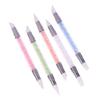 5 szt. Pióro do zdobienia paznokci Dwugłowe Silikonowe Pióro do Rzeźbienia Kwiatów Regulowany Klej w Sztyfcie Pióro do Embossingu Pędzel do Zdobienia Paznokci Każde Narzędzie Domowe