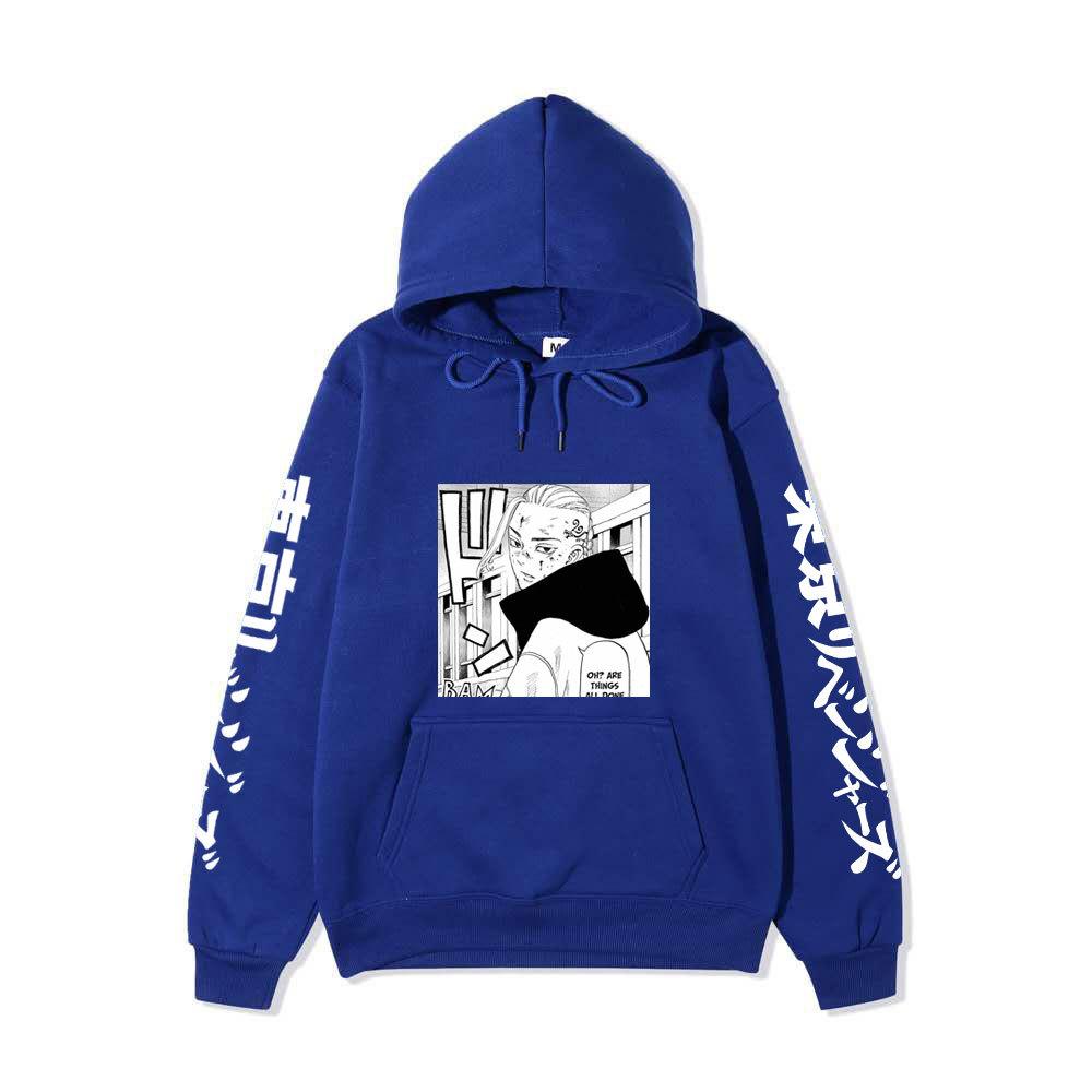 Tokyo Revengers Izana Kurokawa Unisex Fleece Hoodie Autumn Winter Anime Print Long Sleeve Casual Pullover Sweatshirt