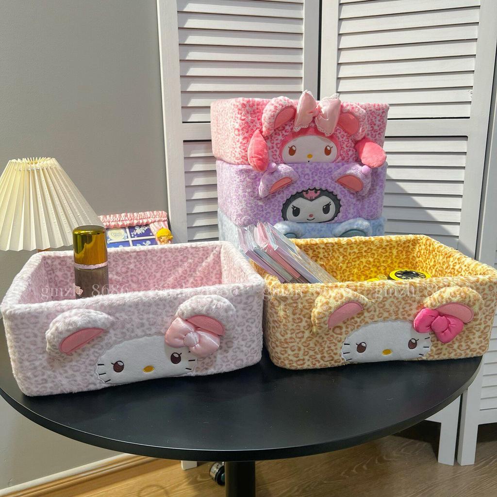 My Melody Doll Kuromi Cinnamoroll Organizing Storage Baskets Desktop Storage Container Storage Box Girl Gifts