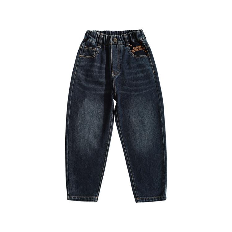 

Джинсы для мальчиков Свободные брюки Корейские брюки Повседневные детские джинсы 130