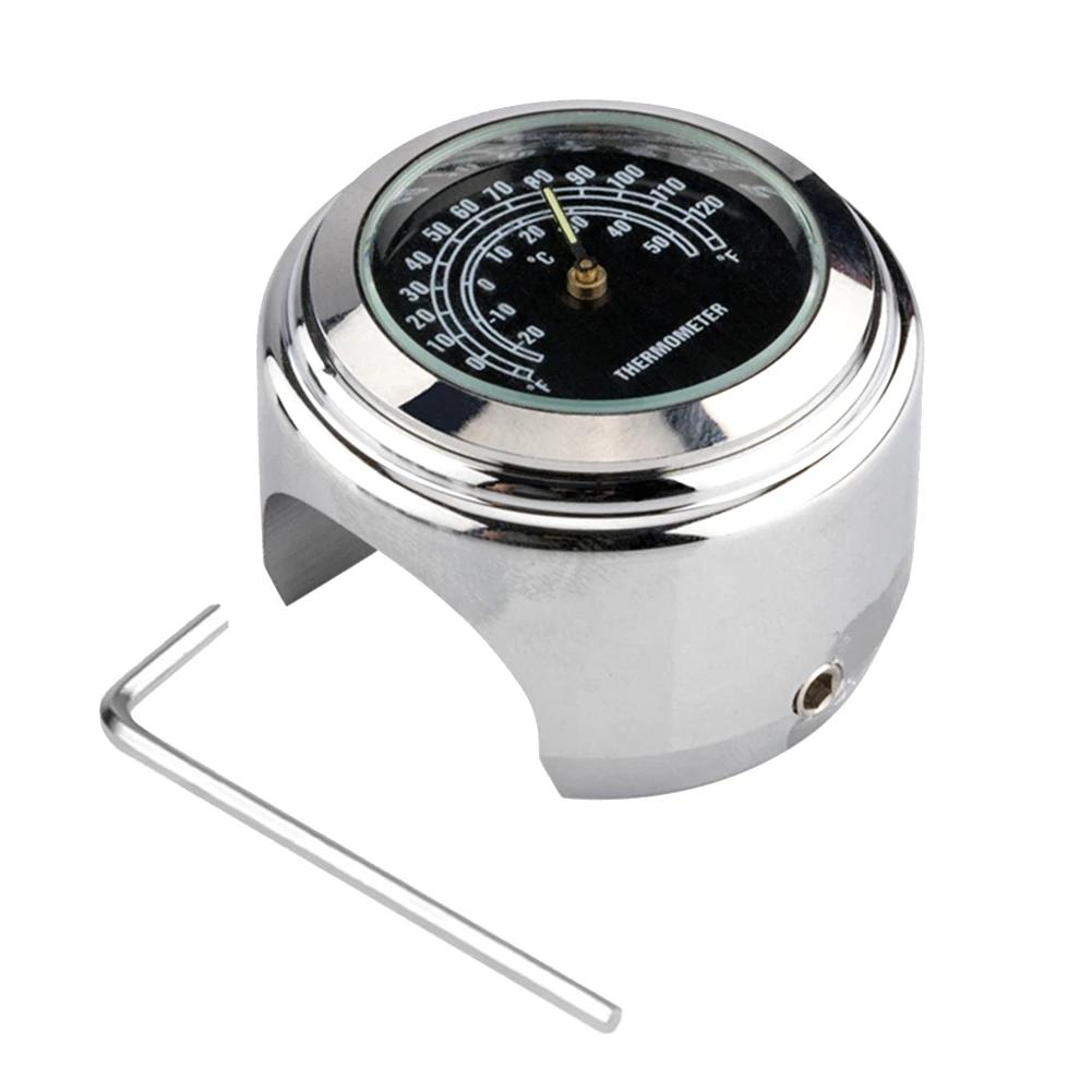 22-25MM Motorcycle Watch Thermometer Temp Gauge Waterproof Motorcycle Accessories Handlebar Clock Moto Styling Moto Accessories