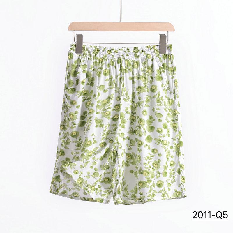 

Женские пижамные шорты из вискозы, хлопка и шелка - Тонкие для весны/лета, больших размеров, свободная пляжная одежда 3XL