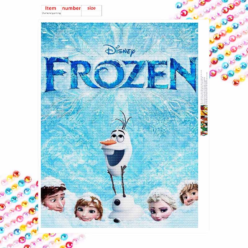 Disney Diamond Painting Kit Frozen Olaf Elsa Hand Embroidery 5D DIY Diamond Art Home Decor Creative Handicrafts Gift Full Drill Set Art