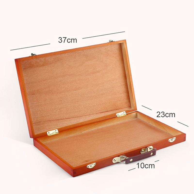 

Портативный деревянный ящик для хранения ювелирных изделий, держатель для рисования, футляр для художественных принадлежностей, шкатулка для поделок, настольный ящик для хранения для художника