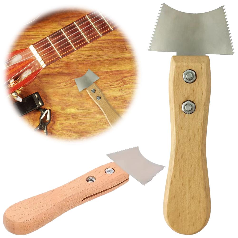Guitar Cleaning File Tool with Wooden Handle Fret Slotted Cleaning Saw Guitar Fret Nut Saddle Cleaning Saw for Guitar Cleaning Australia