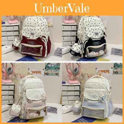 Girls School Backpack With Durable Nylon Fabric And 10in Laptop Pocket For Teens