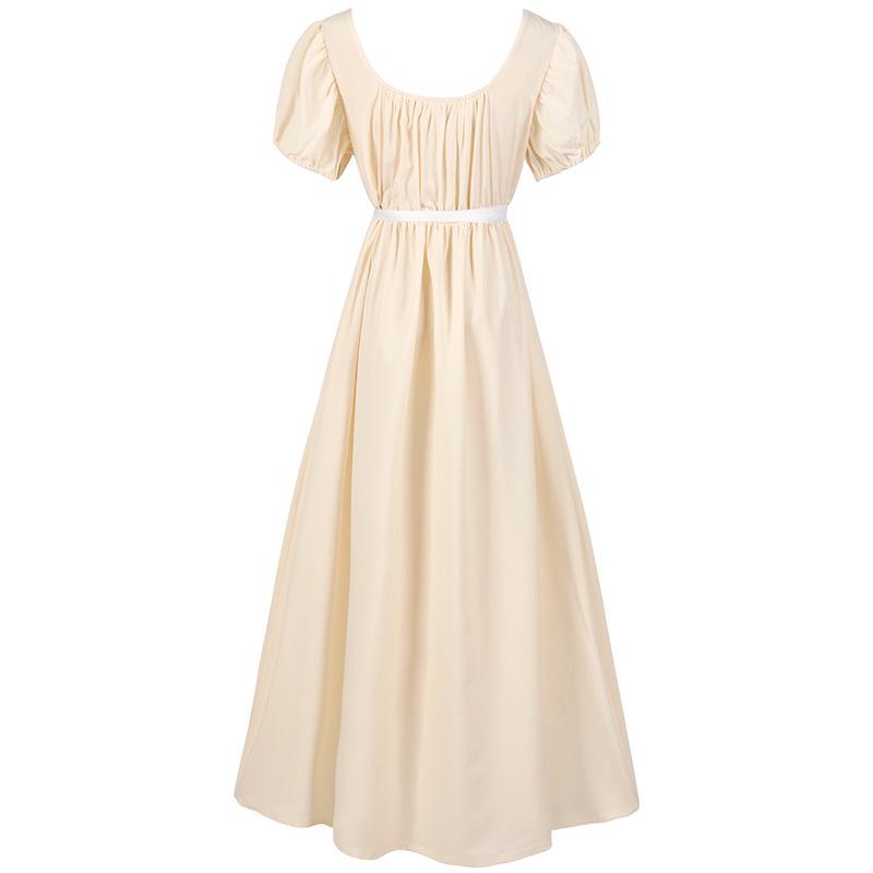 Frühling 2025 Damen Mittelalterliches High-Waist Bridgerton Cosplay-Kleid