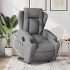 VidaXL Electric Massage Recliner Light Grey Fabric 3204518