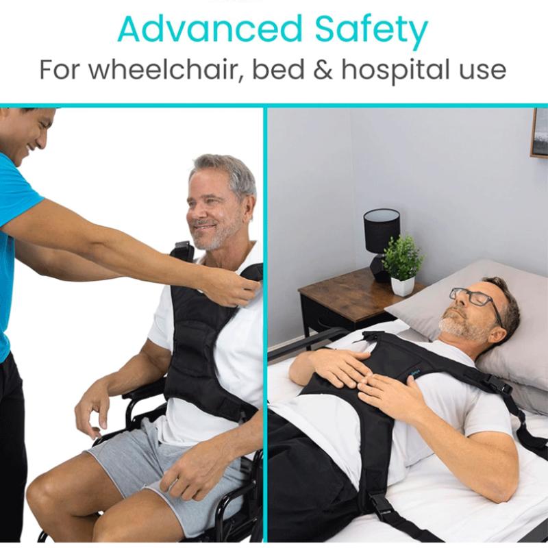 Wheelchair Fall Prevention Safety Seat Belt Shoulder Fixing Straps Nursing Band For Elderly Patients Harness Brace Support Vest
