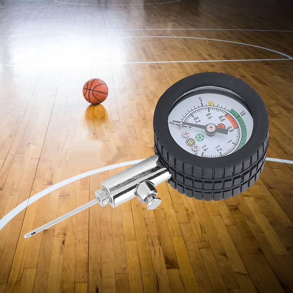 Ball Pressure Gauge for Balls, High Precision, Easy Operation, Rugby, Soccer, Volleyball, Basketball, Internal Pressure Gauge, Air Pressure Gauge