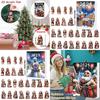 Santa Claus Christmas Countdown Calendar Gift Set Made Of Acrylic Holiday Ornament For Kids And Adults