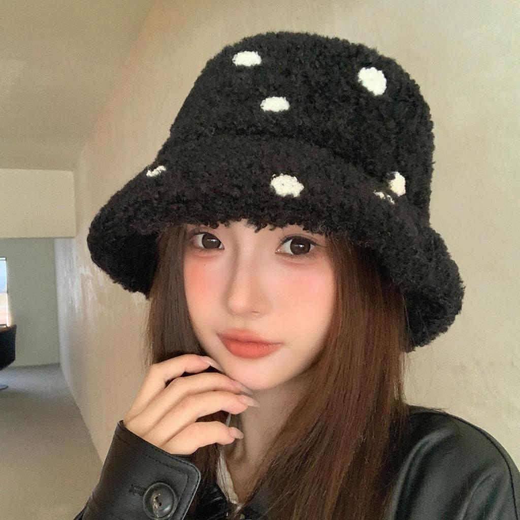 2025 Korean Style Women's Warm Fisherman Bucket Hat with Ear Protection - Trendy Autumn/Winter Beanie
