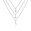 Star Necklace New Alloy Jewelry Pendant Moon Multilayer Stacking Women's High Sensibility Necklace