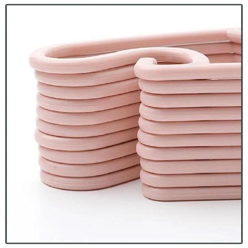 5 Pcs Portable Clothes Hanger Children Toddler Baby Clothes Coat Plastic Hangers Hook Household Kids Clothing Organizer