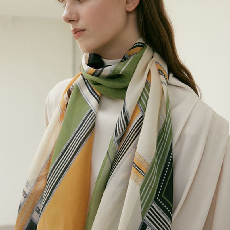 Saint Luxure Women's Chiffon Scarf Heinz SL21FLNHZ